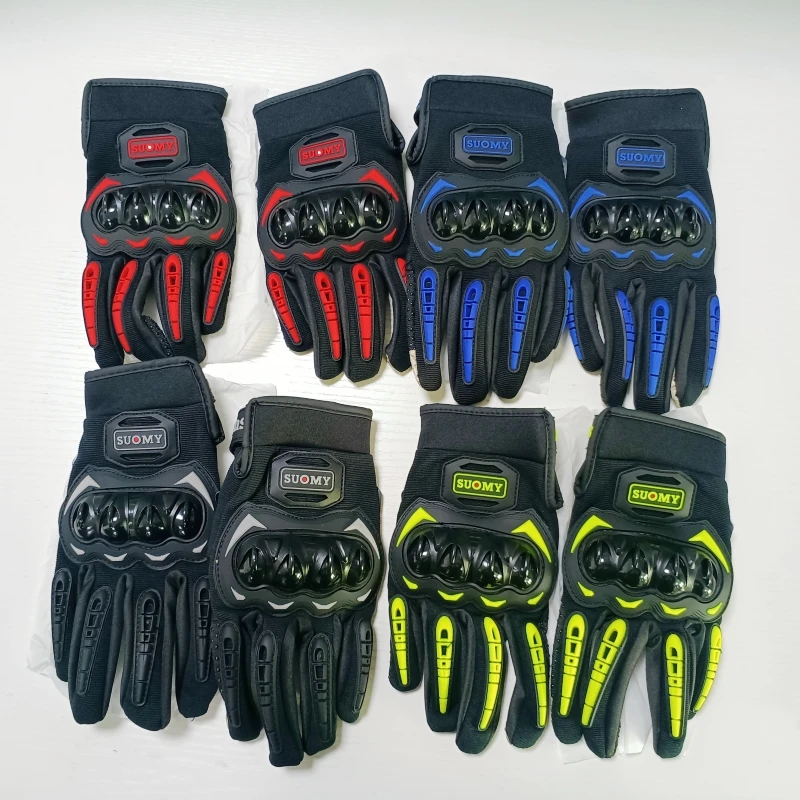Cycling Glove Padded - SUOMY ハーフ/フルフィンガーオートバイ手袋夏メッシュ通気性男性女性モトクロス手袋タッチスクリーンサイクリングモト手袋