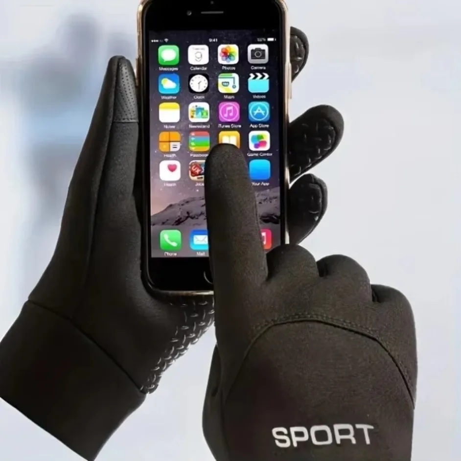 Winter Glove Insulated - 防水スキーグローブ（男女兼用）。防寒、防風、スノーボード用、タッチスクリーン対応、滑り止め、断熱、厚手、冬のスポーツに最適。