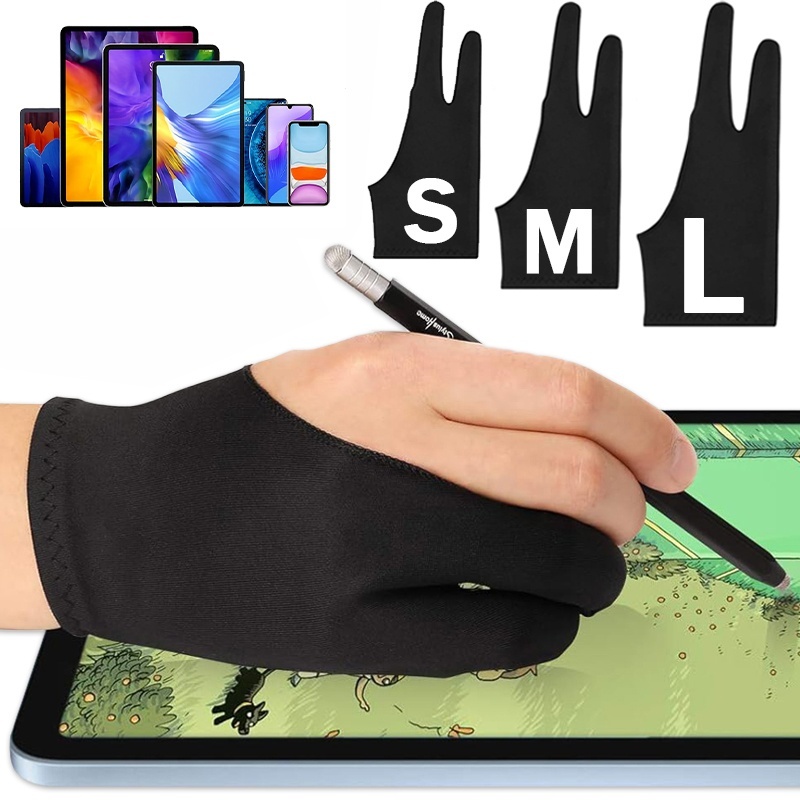 Touchscreen Glove Capacitive - S/M/L アンチタッチ手袋 2 本指描画手袋 Apple IPad