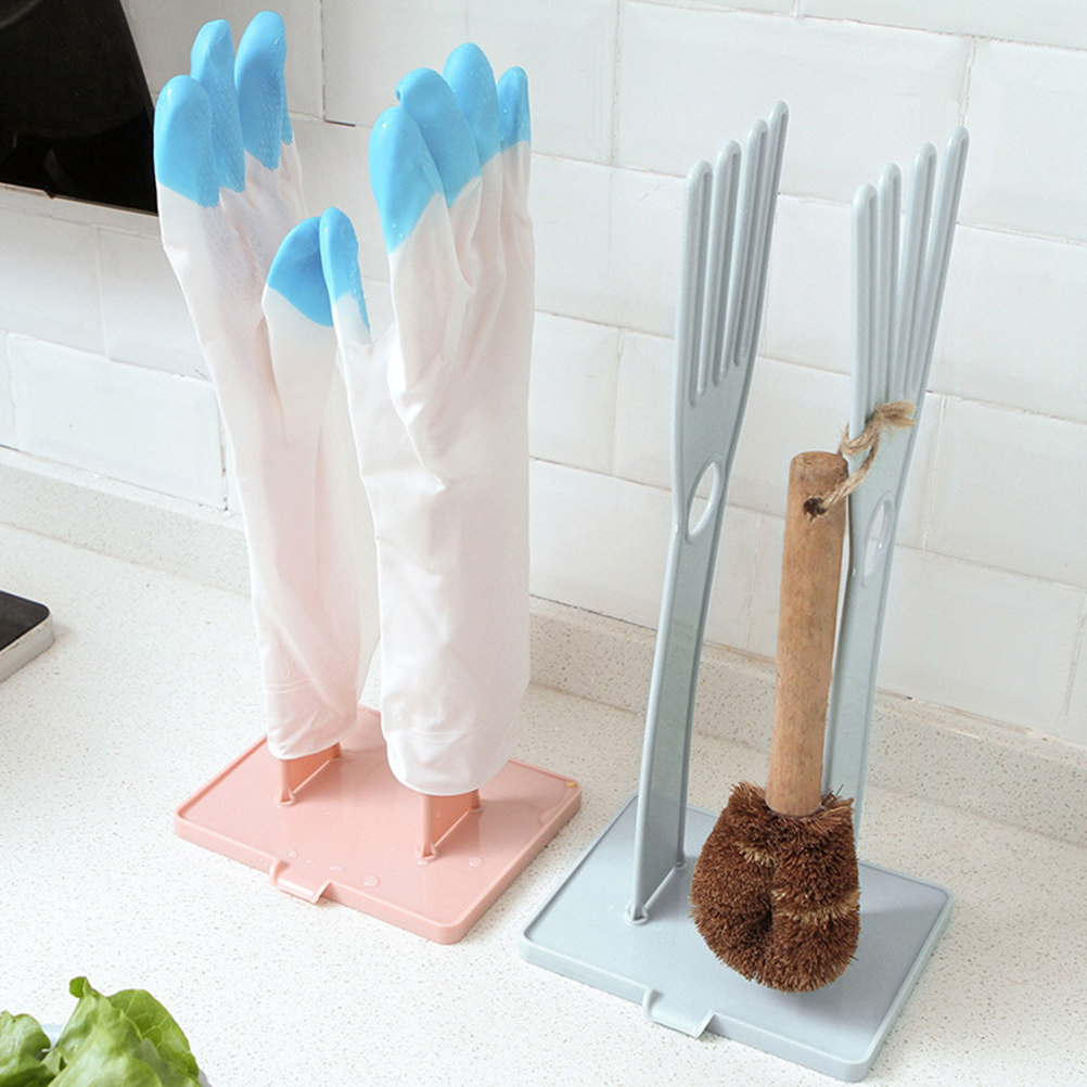 キッチンシンク用排水ラック。多機能で、ゴム手袋や食器用クロス - Dish Glove Rubber のレビューと価格