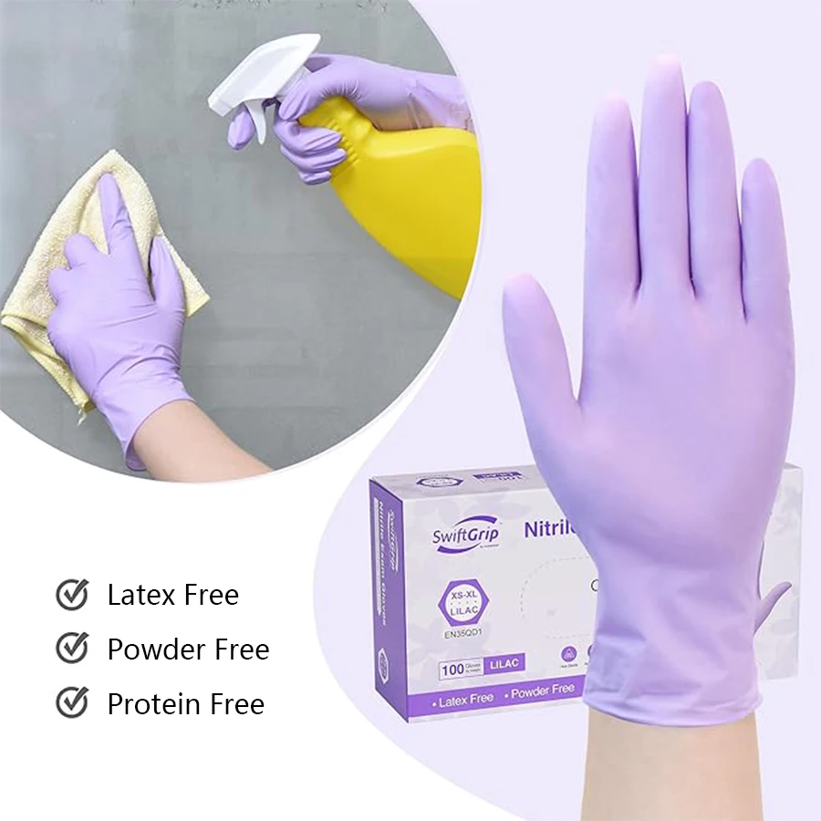 20～300個入り ニトリル製医療用手袋 使い捨て 紫色 ラ - Exam Glove Nitrile のレビューと価格