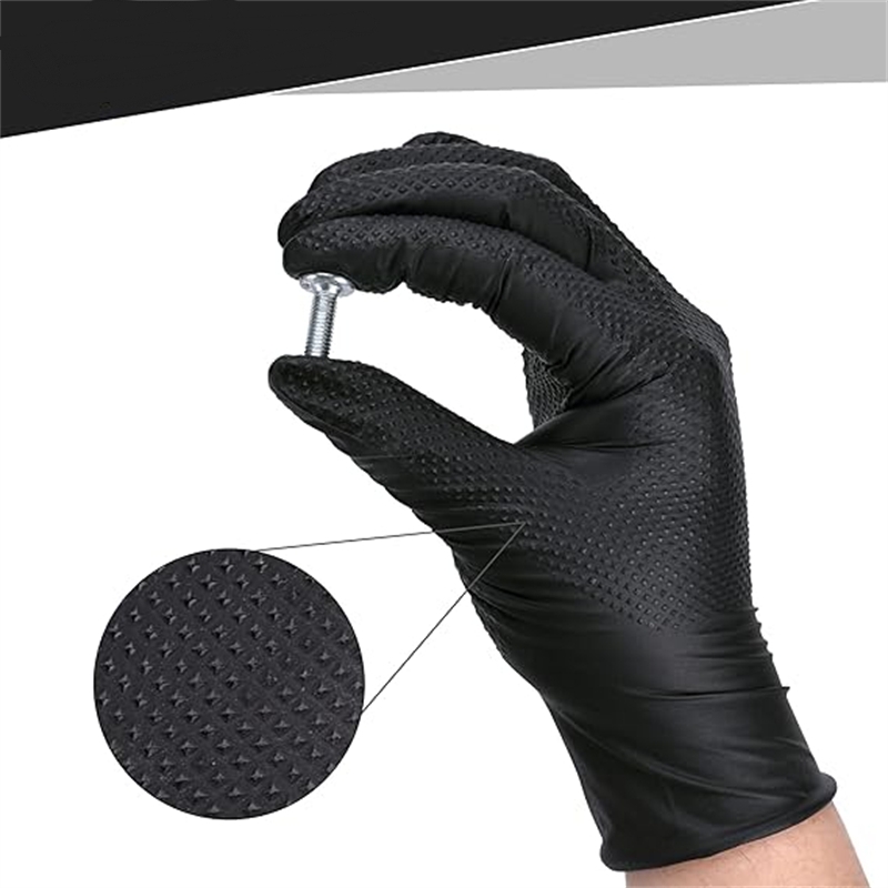 ヘビーデューティブラックニトリル手袋 10/30/50 個  - Nitrile Mechanic Glove のレビューと価格