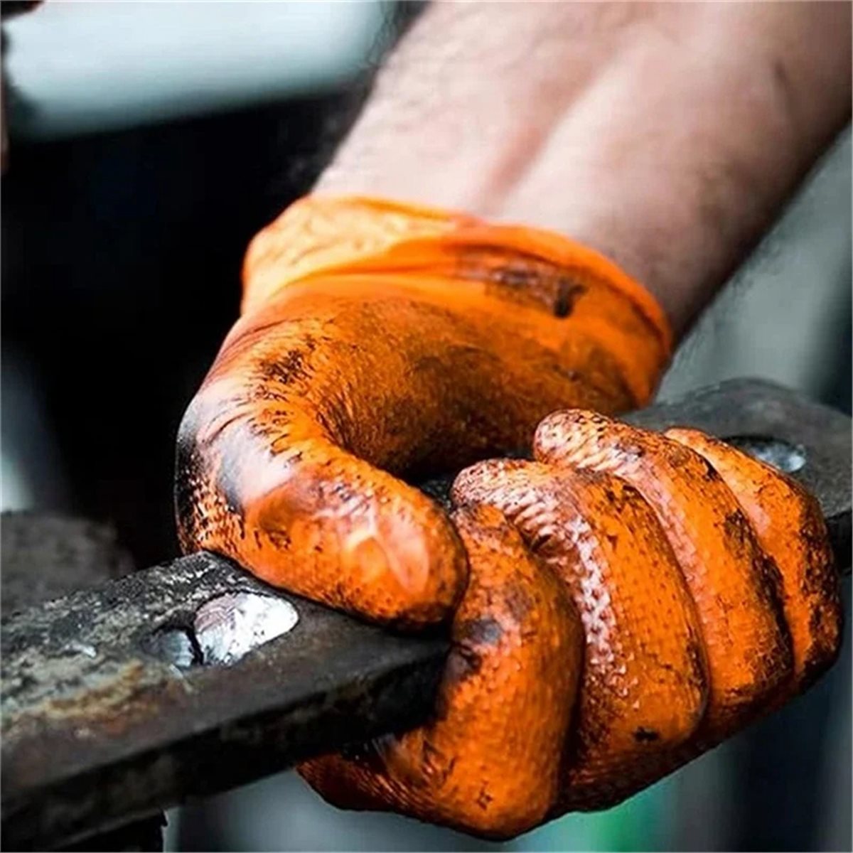 新しいヘビーデューティーオレンジニトリルグローブ8ミル工業用 - Nitrile Mechanic Glove のレビューと価格