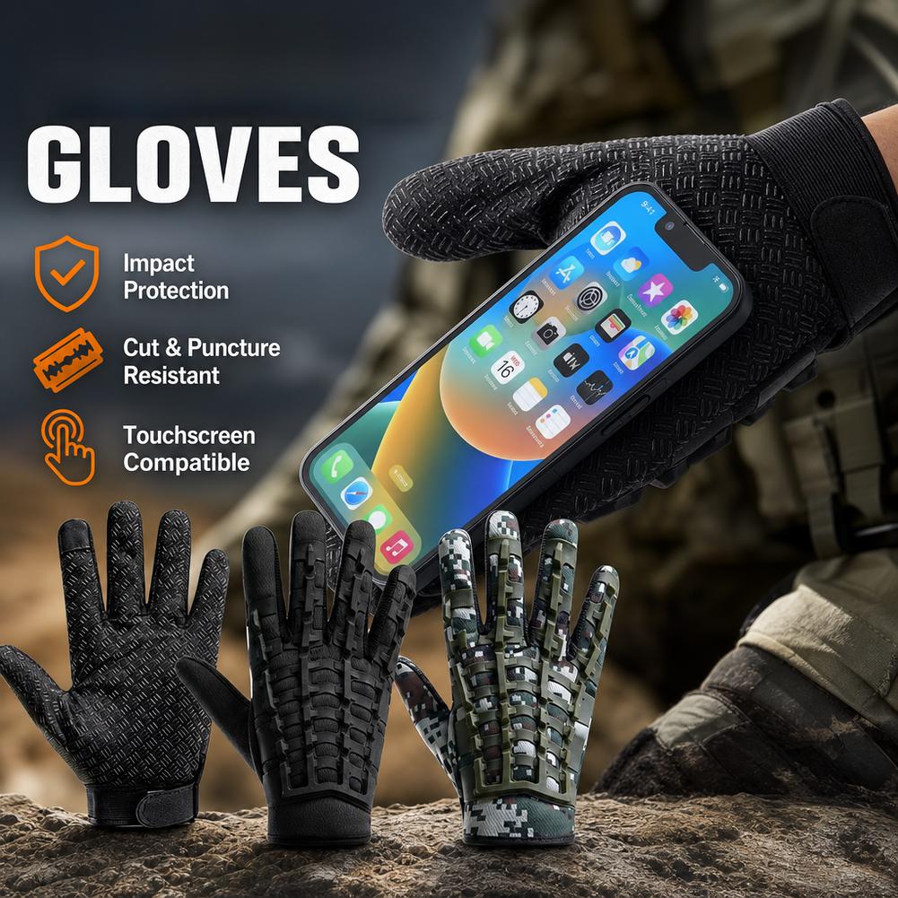 タクティカルグローブ タッチスクリーン対応 バイク用ライディ - Work Glove Impact のレビューと価格