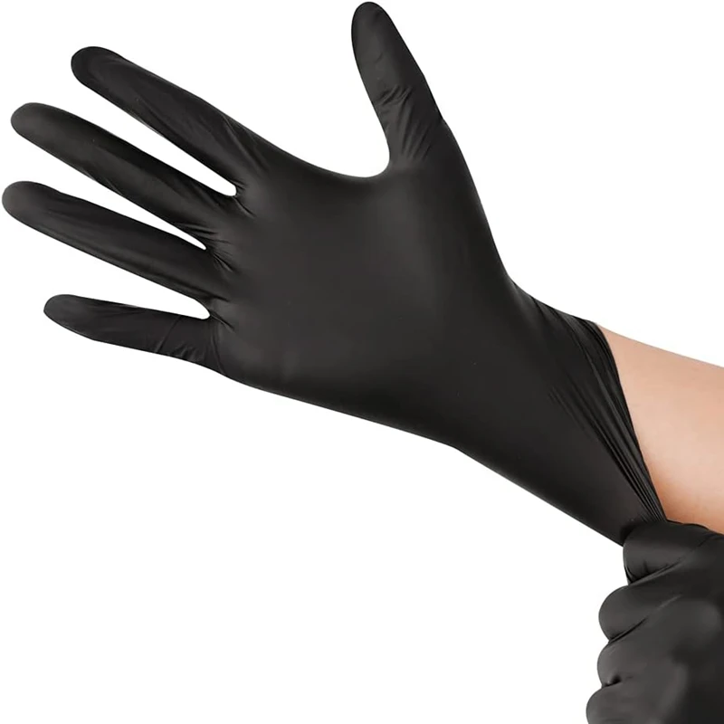 10/20/50/100 個黒ニトリル使い捨て手袋作業用ラテ - Nitrile Mechanic Glove のレビューと価格