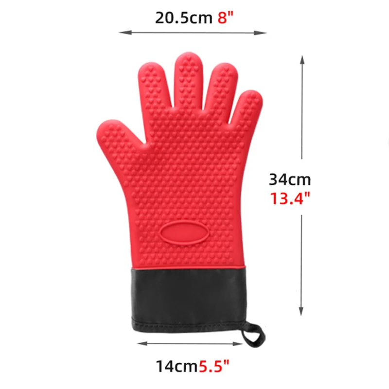 1/2 個の火傷防止シリコンオーブンミットキッチン用滑り止め - Oven Mitt Silicone のレビューと価格