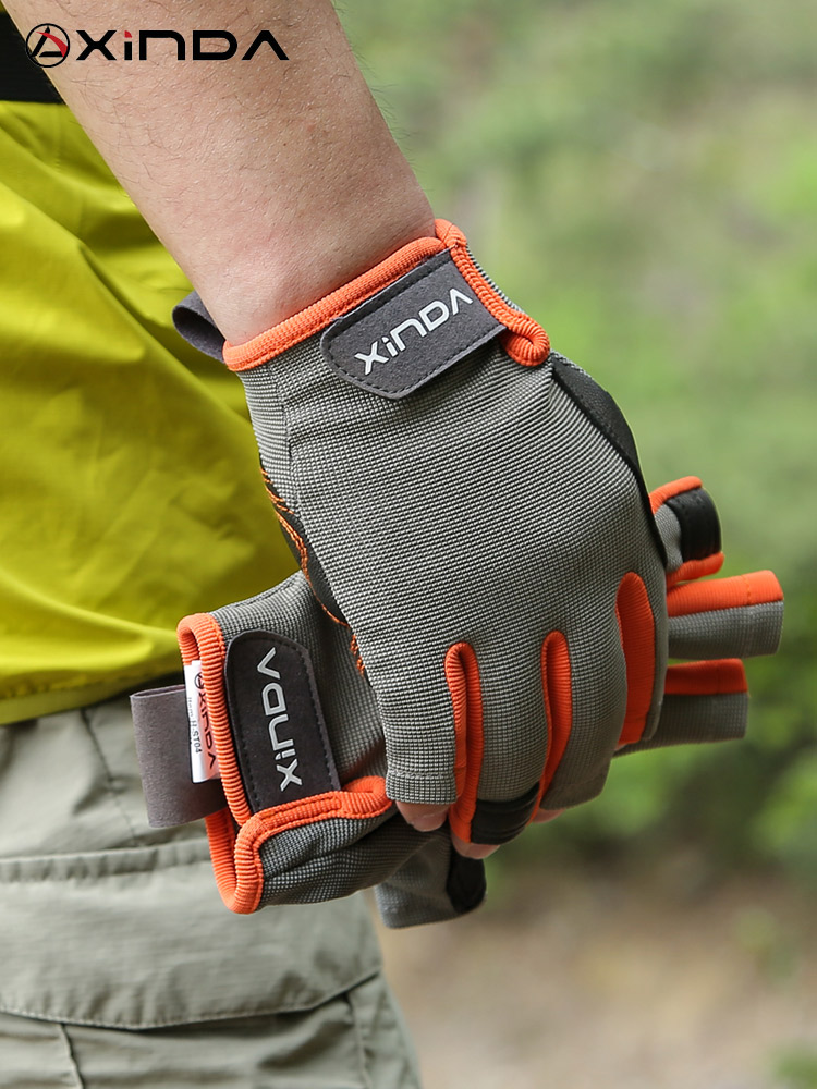 屋外戦術トレーニングハーフフィンガーグローブ、耐摩耗性、ロッ - Cycling Glove Padded のレビューと価格