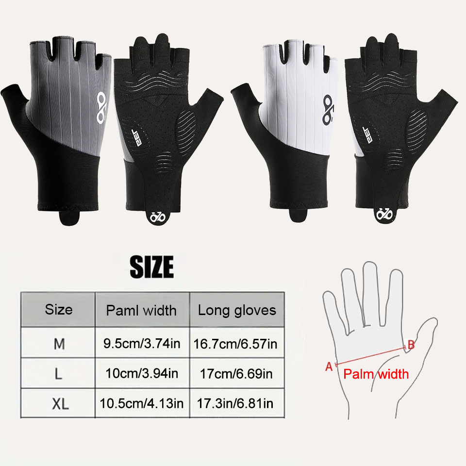 GTUBIKE 夏サイクリンググローブハーフフィンガー織空力 - Cycling Glove Padded のレビューと価格