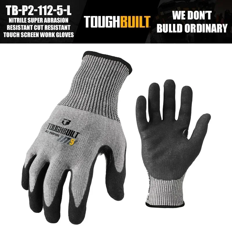 タフビルト TB-P2-112-5-L ニトリル製 超耐摩耗 - Nitrile Mechanic Glove のレビューと価格